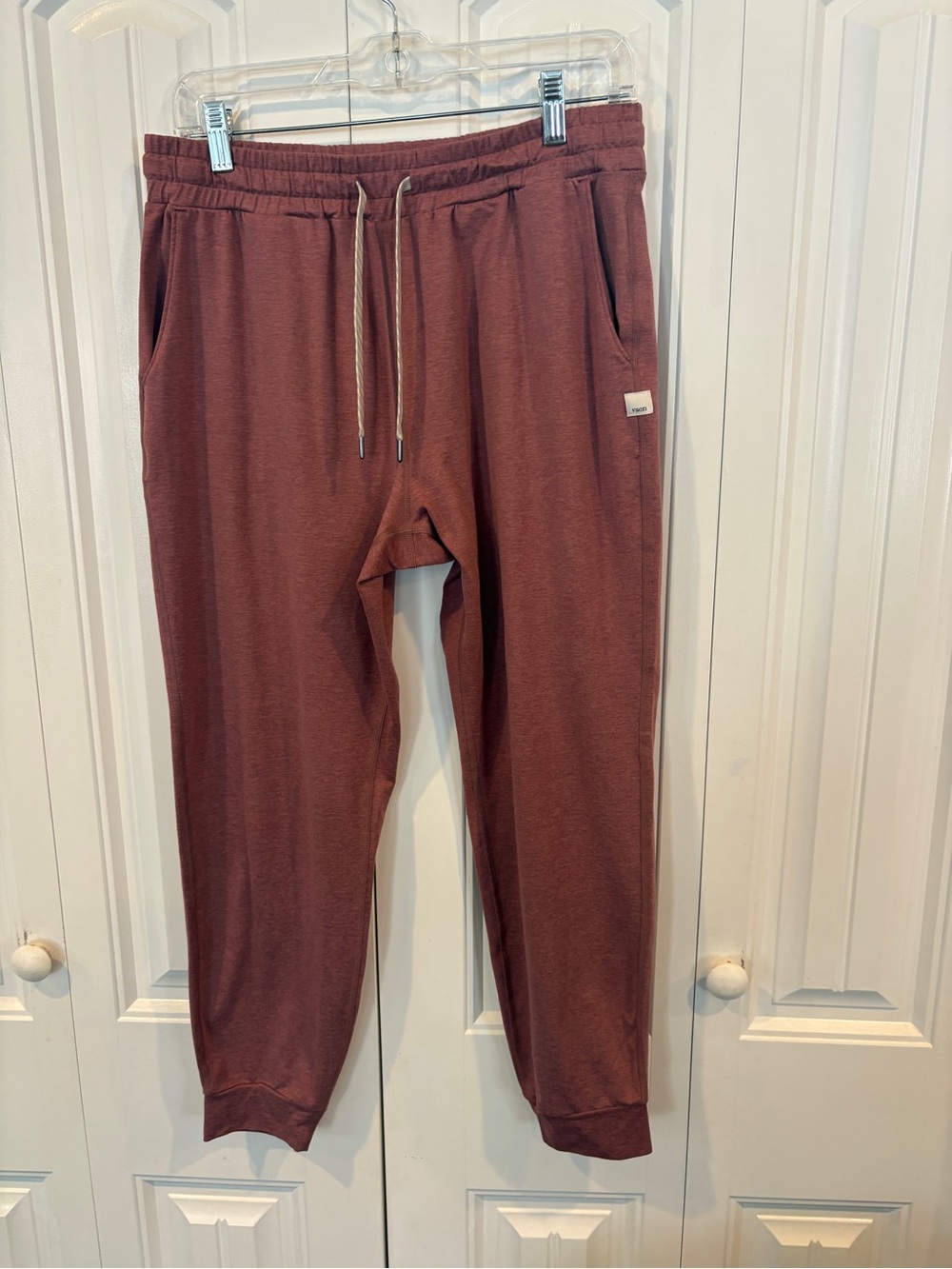 Vuori dusty heather rose joggers size medium
